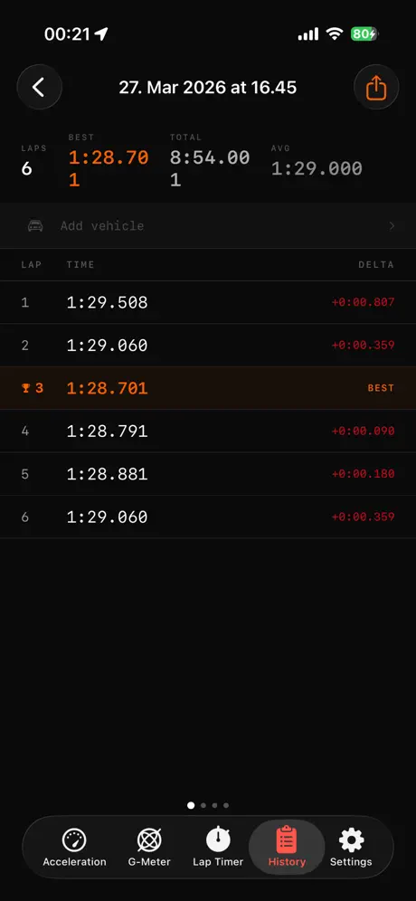 RaceTimer screenshot 4